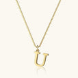 Collar vintage dorado con inicial – imagen 26