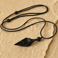 Collar con colgante radiante de obsidiana – imagen 2