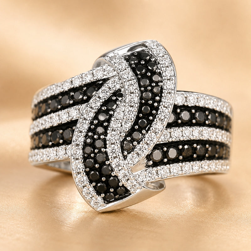 Anillo charm de cristal brillante