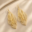 Pendientes Luxe de hoja hueca