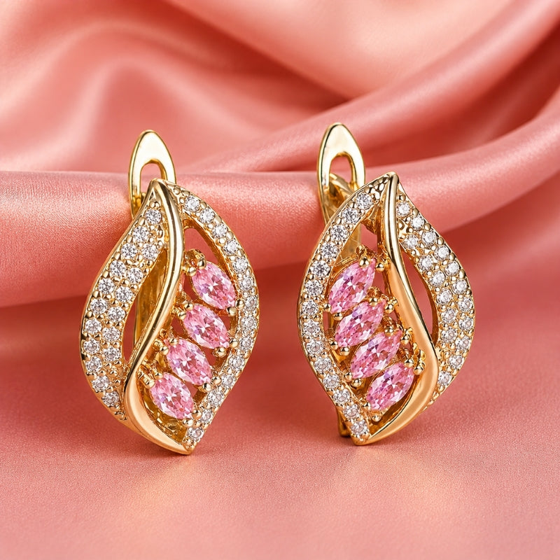 Pendientes marquise lustrosos y llamativos