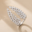 Anillo alas atemporal de circonita – imagen 2