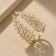 Anillo alas atemporal de circonita