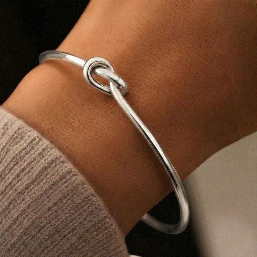 Pulsera dorada de nudo ajustable – imagen 2