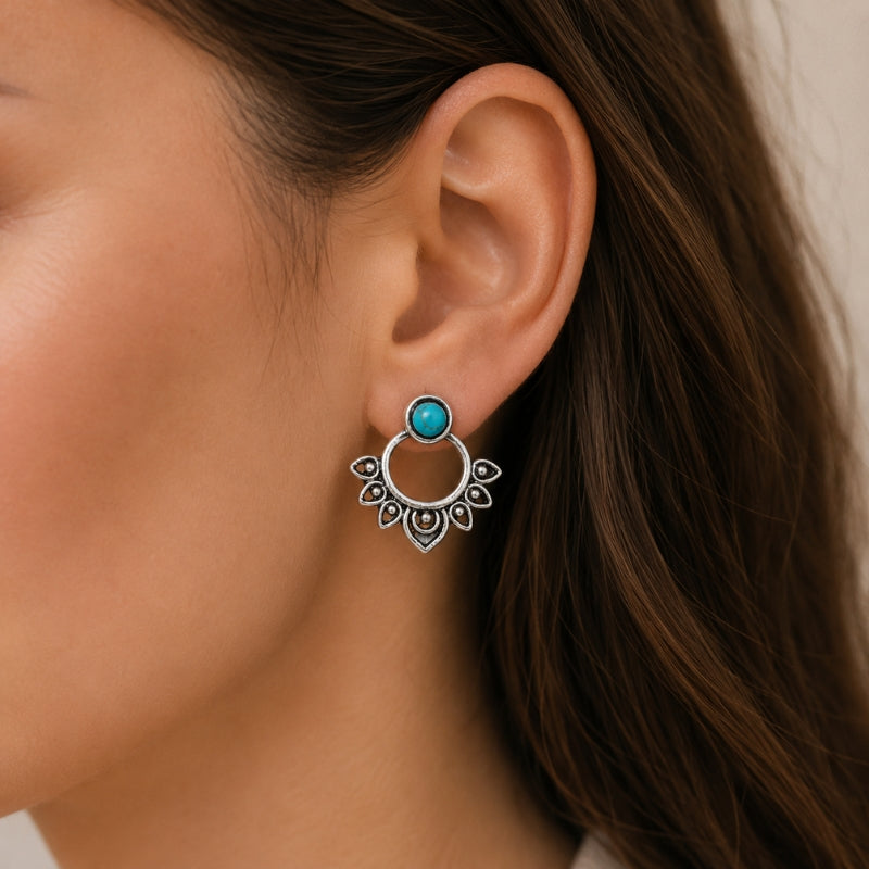 Pendientes exquisitos de gota en turquesa – imagen 2