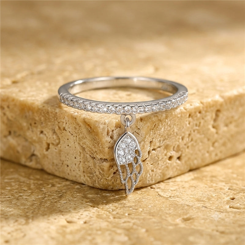 Anillo angelical atemporal de circonita – imagen 2