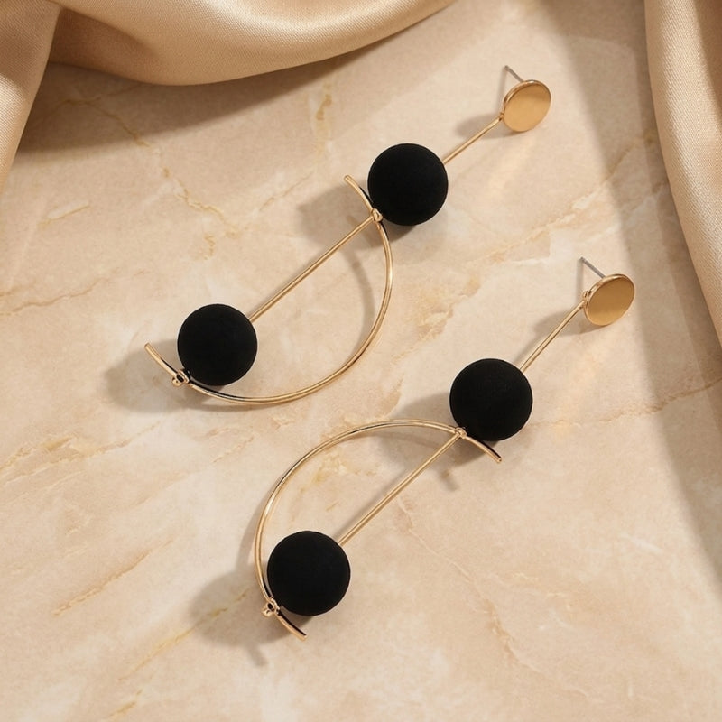 Pendientes colgantes geométricos de lujo
