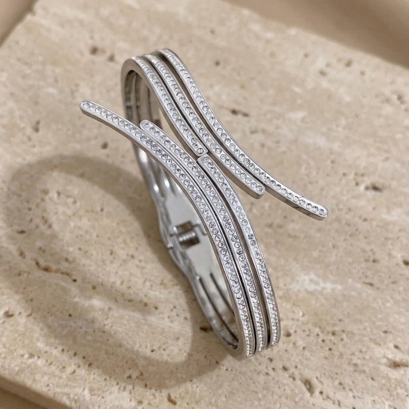 Pulsera clásica de circonita brillante – imagen 2