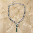 Collar dorado de serpiente lujoso – imagen 2