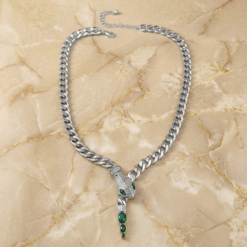 Collar dorado de serpiente lujoso – imagen 2