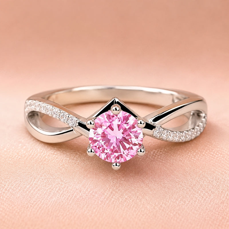 Anillo clásico majestuoso con piedra preciosa