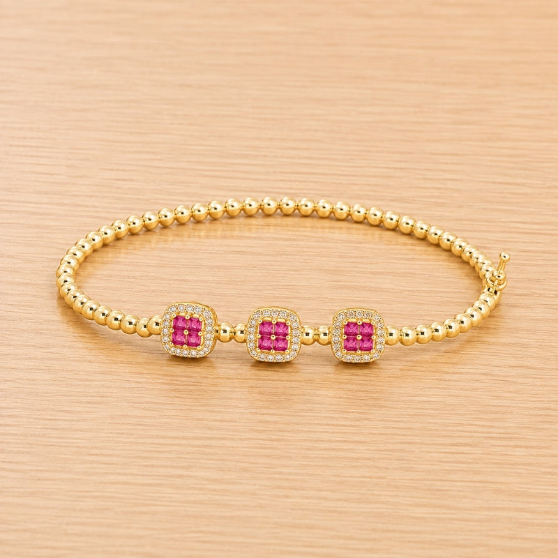 Brazalete minimalista brillante