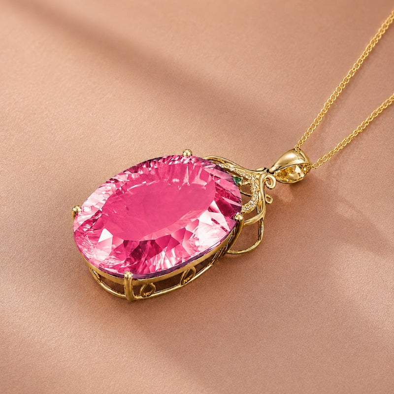 Collar exquisito con dije de cristal – imagen 2