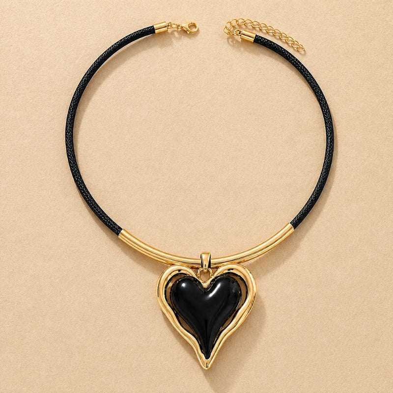 Collar majestuoso con colgante de corazón – imagen 2