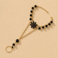 Pulsera anillo floral opulenta – imagen 2