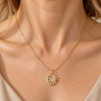 Collar celestial de circonita exquisito