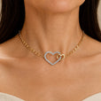 Collar Prestigious de doble corazón