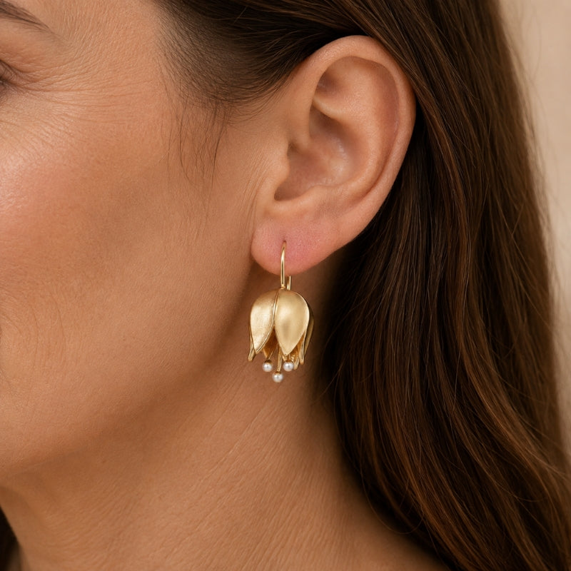 Pendientes colgantes Brote de Lujo — Carmen, Lucía & Rocío