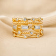Anillo apilable dorado Couture