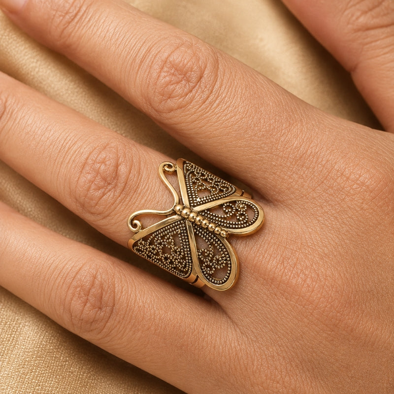 Anillo statement Mariposa radiante