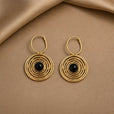 Pendientes circulares en espiral atemporales
