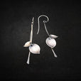 Pendientes vintage de hoja plateada – imagen 2