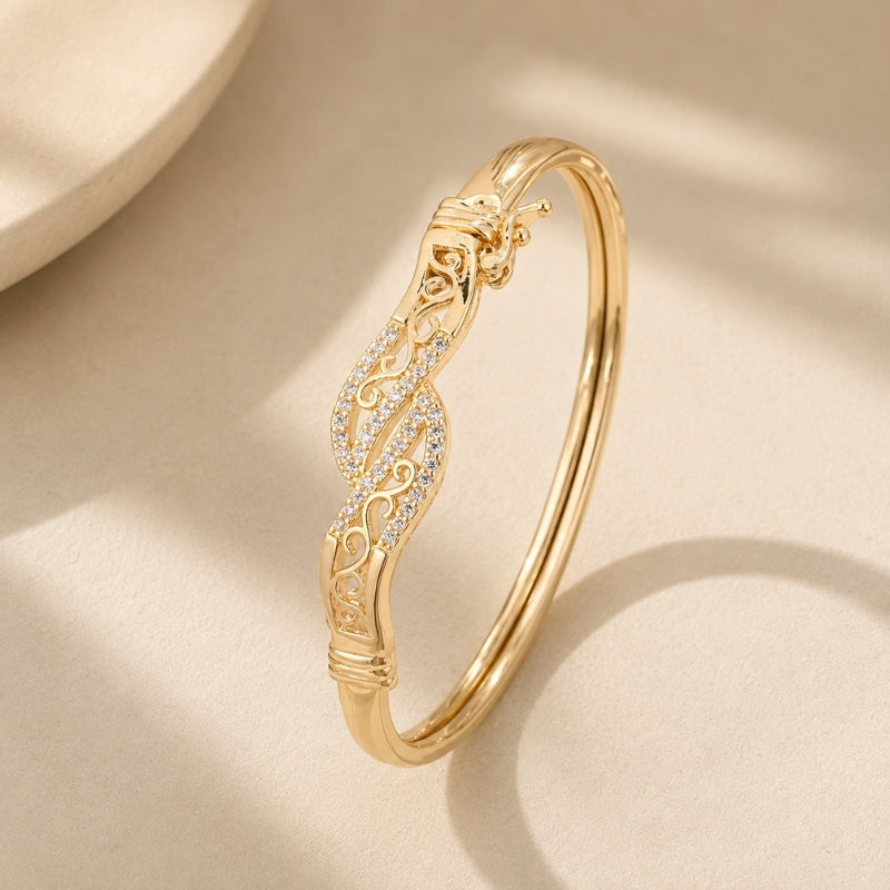 Pulsera retro brillante