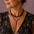 Collar de borla llamativo y regio