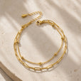 Pulsera delicada de doble capa – imagen 2