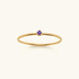 Anillo apilable con piedra preciosa – imagen 3