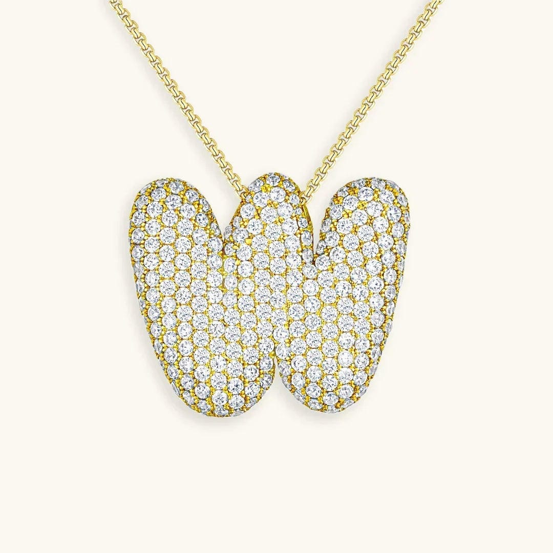 Collar con inicial Bubble de cristales – imagen 25