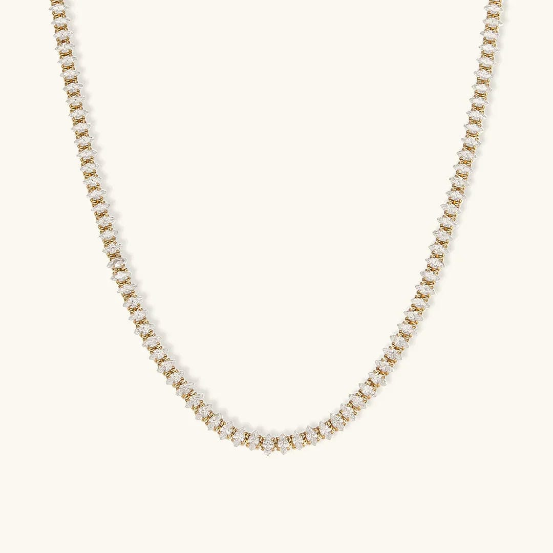Collar tenis de cristal Wisteria
