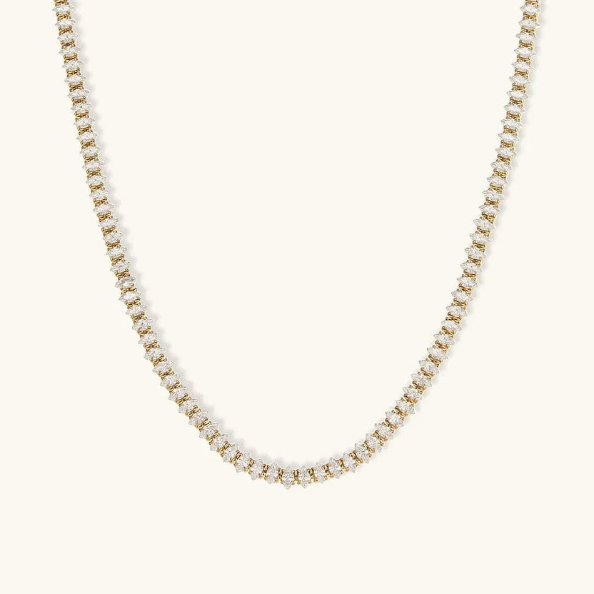Collar tenis de cristal Wisteria