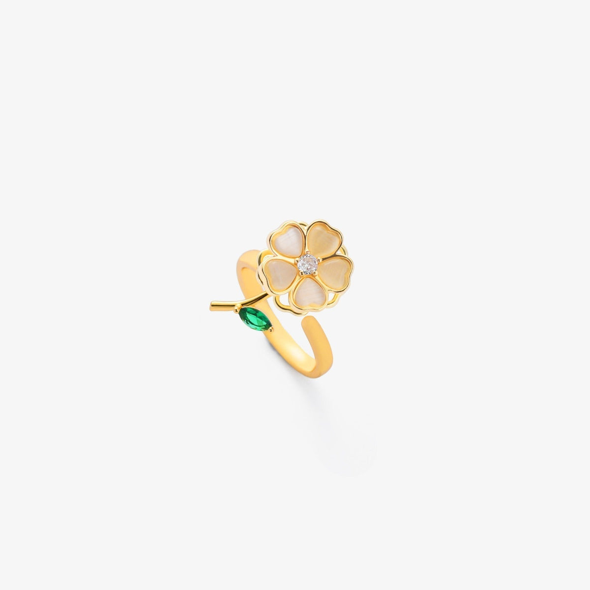 Anillo floral de hojas en movimiento – imagen 2