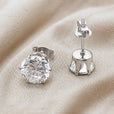 Pendientes de circonita en oro blanco