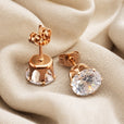 Pendientes de circonita en oro blanco – imagen 3