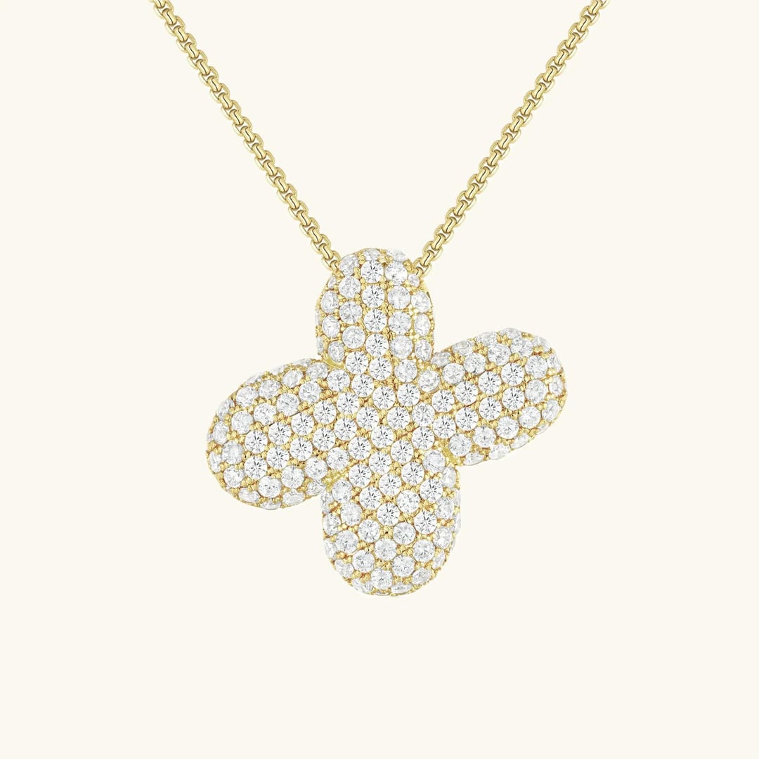 Collar con inicial Bubble de cristales – imagen 26