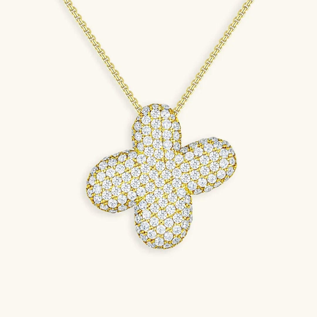 Collar con inicial Bubble de cristales – imagen 29