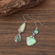 Pendientes geométricos asimétricos de textura punk – imagen 2