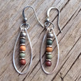 Pendientes bohemios colgantes con cuentas