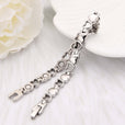 Pulsera elegante de oro blanco con corazón – imagen 2