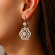 Pendientes retro de cristal con mandala – imagen 3