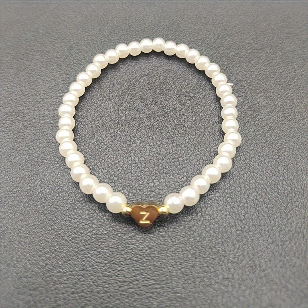 Pulsera de perlas con letras de la A a la Z – imagen 27