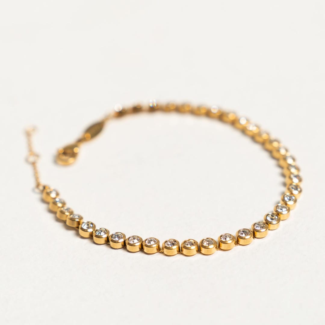 Pulsera de tenis clásica en plata o oro – imagen 2