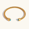Brazalete dorado con gemas – imagen 4