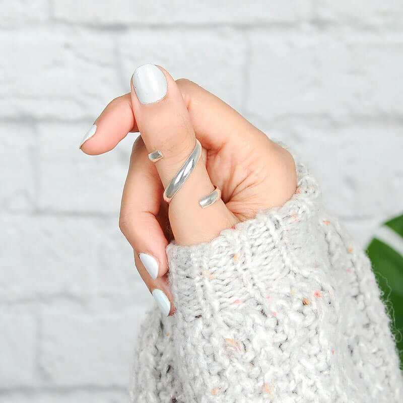 Anillo bohemio envolvente para el pulgar – imagen 3