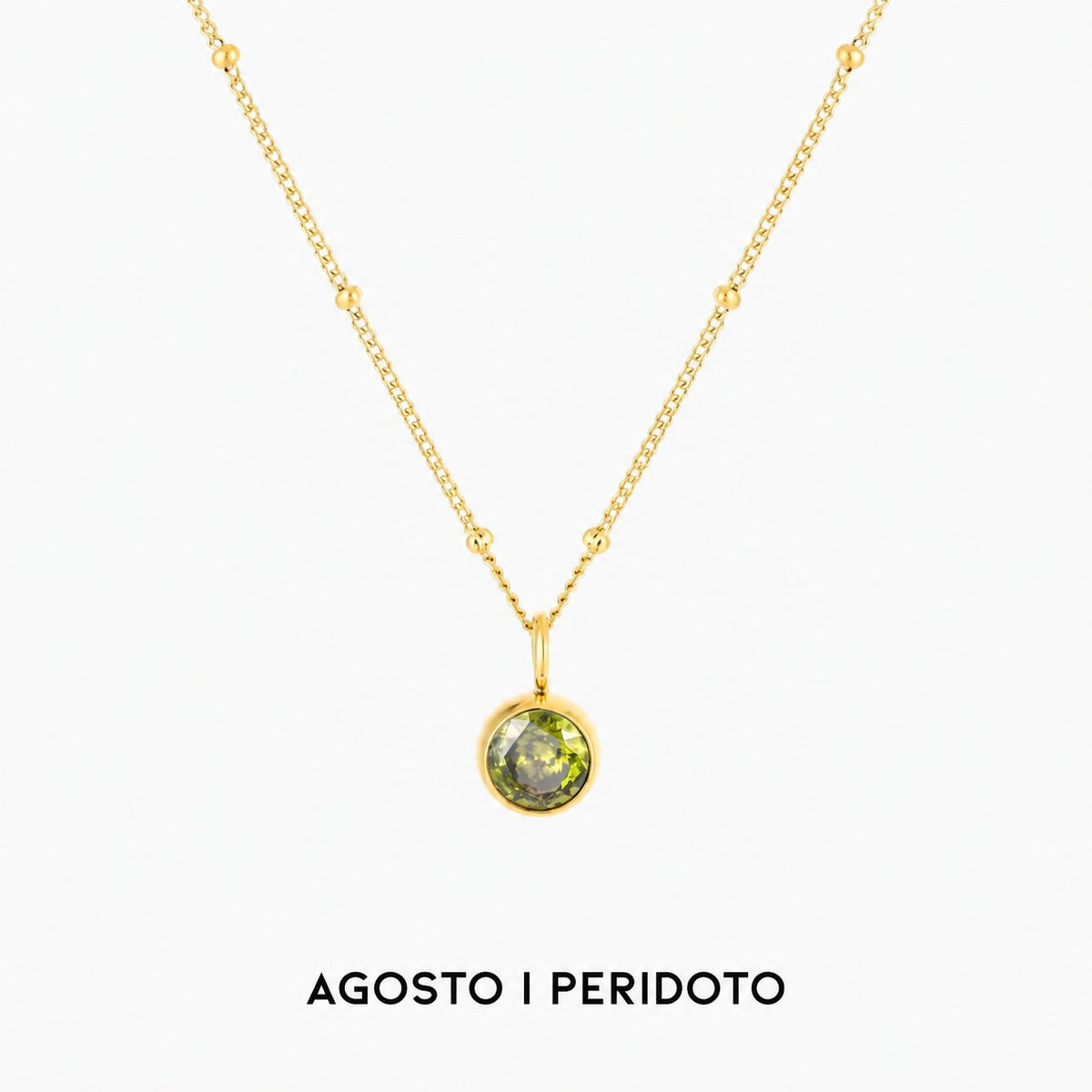 Collar luminoso con gema circular – imagen 13