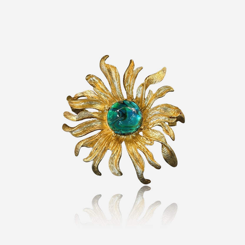 Broche Floración Azul