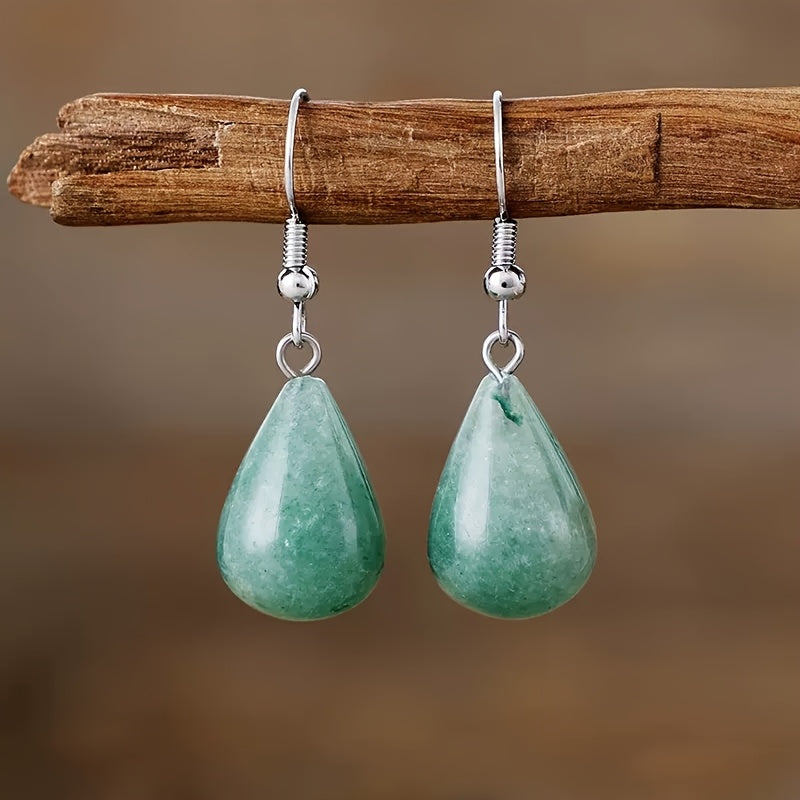 Pendientes regios con dije en forma de gota – imagen 2