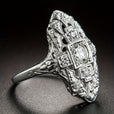 Anillo vintage calado con circonita incrustada – imagen 2